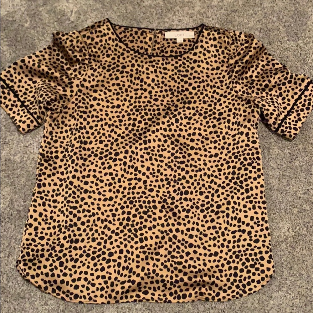 satin cheetah top